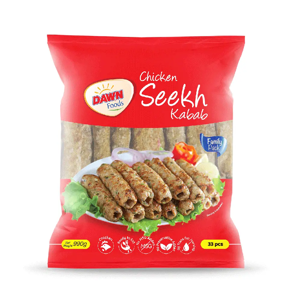 Dawn Foods Chicken Seekh Kabab (Family Pack)