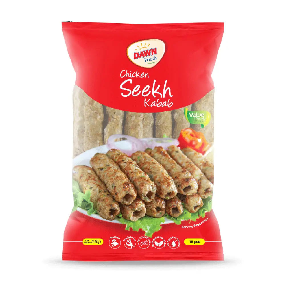 Dawn Foods Chicken Seekh Kabab (Value Pack)